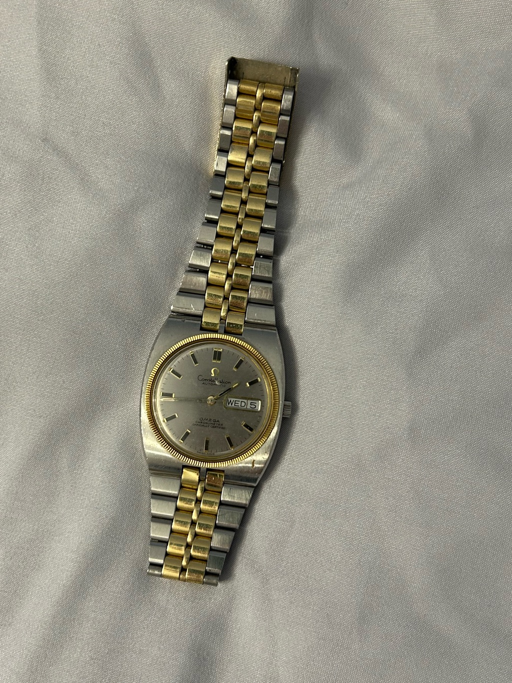 Vintage 1970s TwoTone Omega Constellation Automatic Chronometer